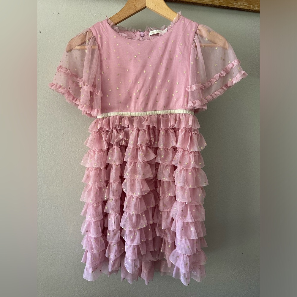Mini Boden 8/9 girls pink dress